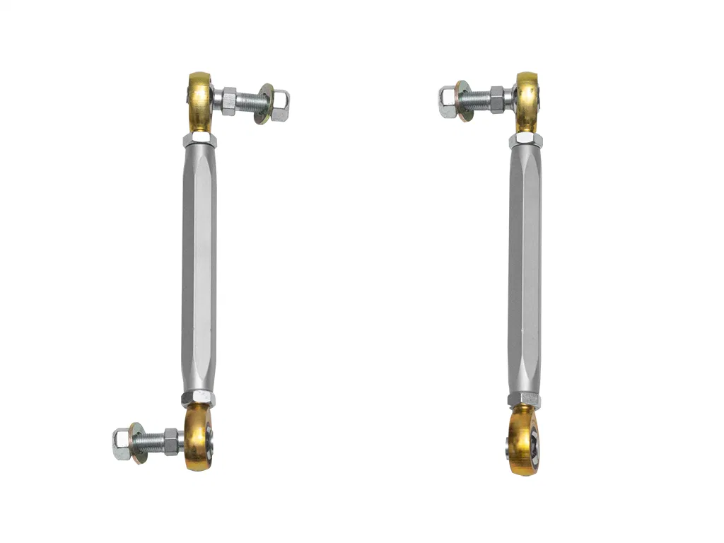 22061 – ICON Stabilizer Bar Link Kit, For Use With 2-1/2 Inch Lift FK Rod Ends Silver Set Of 2